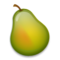 Pear emoji on LG